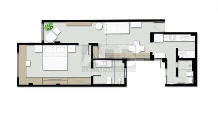 Apartamento, 1 quarto, 62 m² - Foto 11
