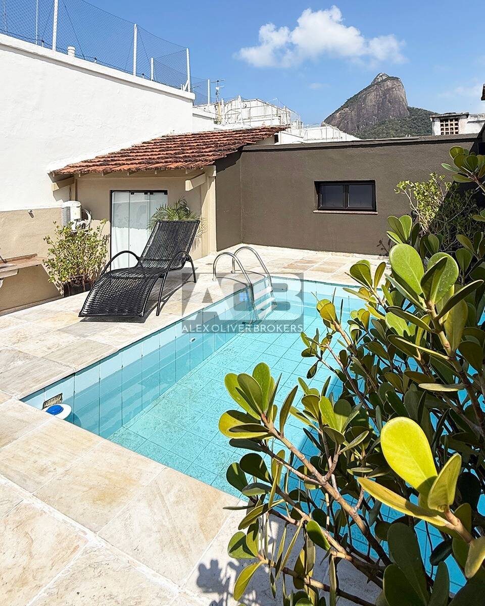 Cobertura Duplex à venda no Leblon, 224m2, 4quartos, 2vgs, Bartolomeu Mitre