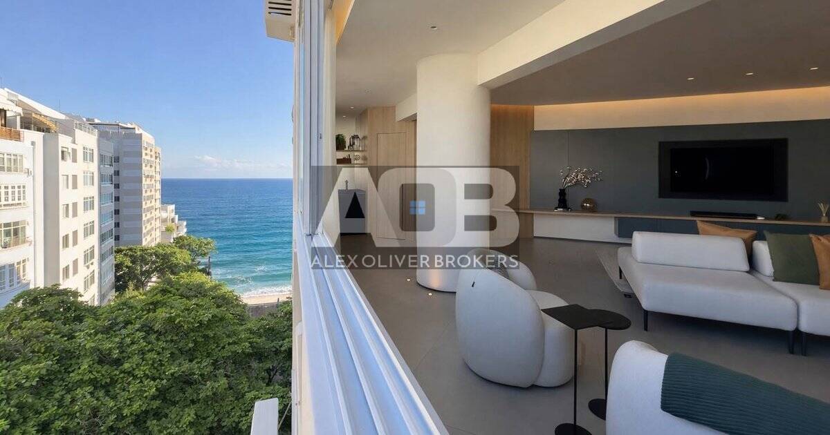 Magnífico apartamento de 4 quartos à venda, 300m2, 2 vagas, em Ipanema
